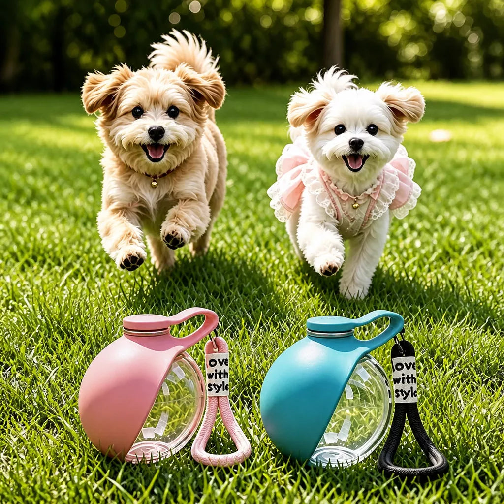 Portable Foldable Dog Water Bottle for Walks and Travel