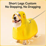 Dog Raincoat with Belly Coverage for Small to Medium Dogs