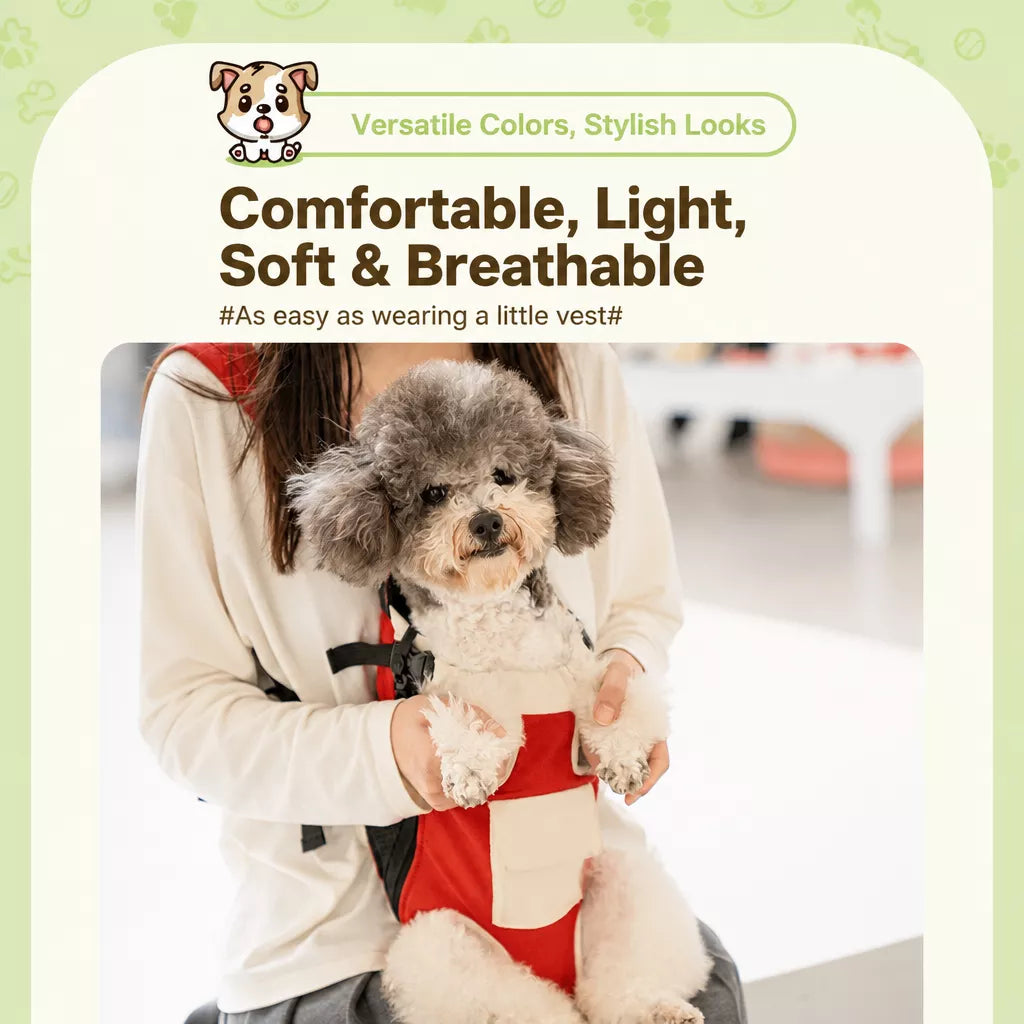 Front-Carrying Pet Backpack Carrier for Small Dogs & Cats
