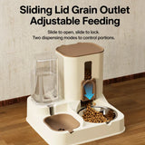 Two-Bowl Pet Feeding Set for Cats and Dogs