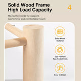 Wood-Frame Cot-Style Pet Bed with Polyester Cover