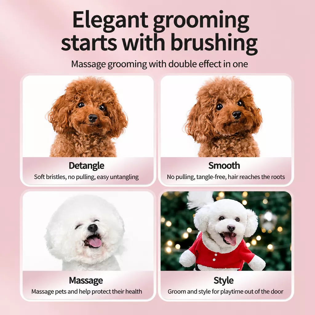 Pet Coat Grooming Brush for Small Dogs