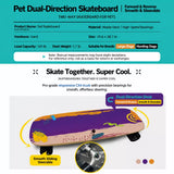 Dog Skateboard Toy with Two-Way Steering