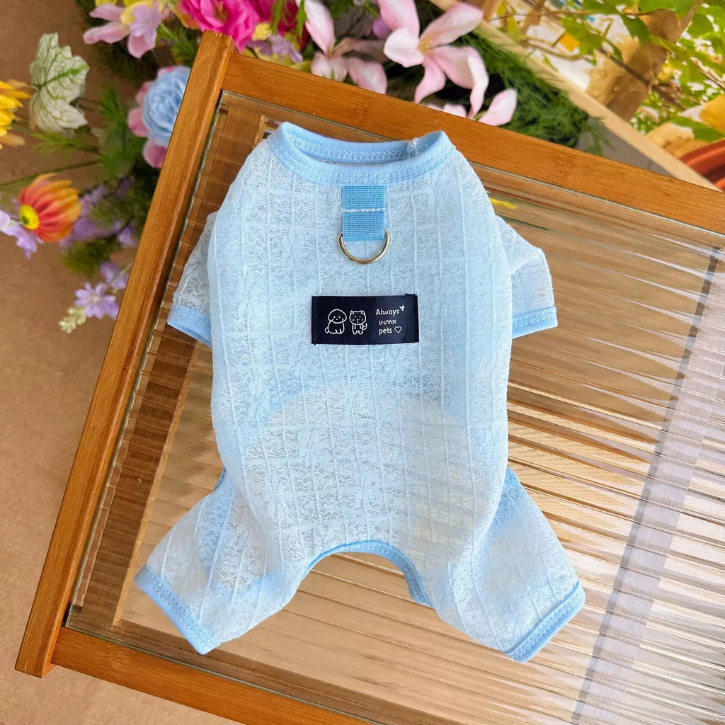 Lightweight Mesh Four-Leg Pet Suit