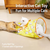 Foldable Oxford Cloth Cat Tunnel Toy with Crinkle Sound
