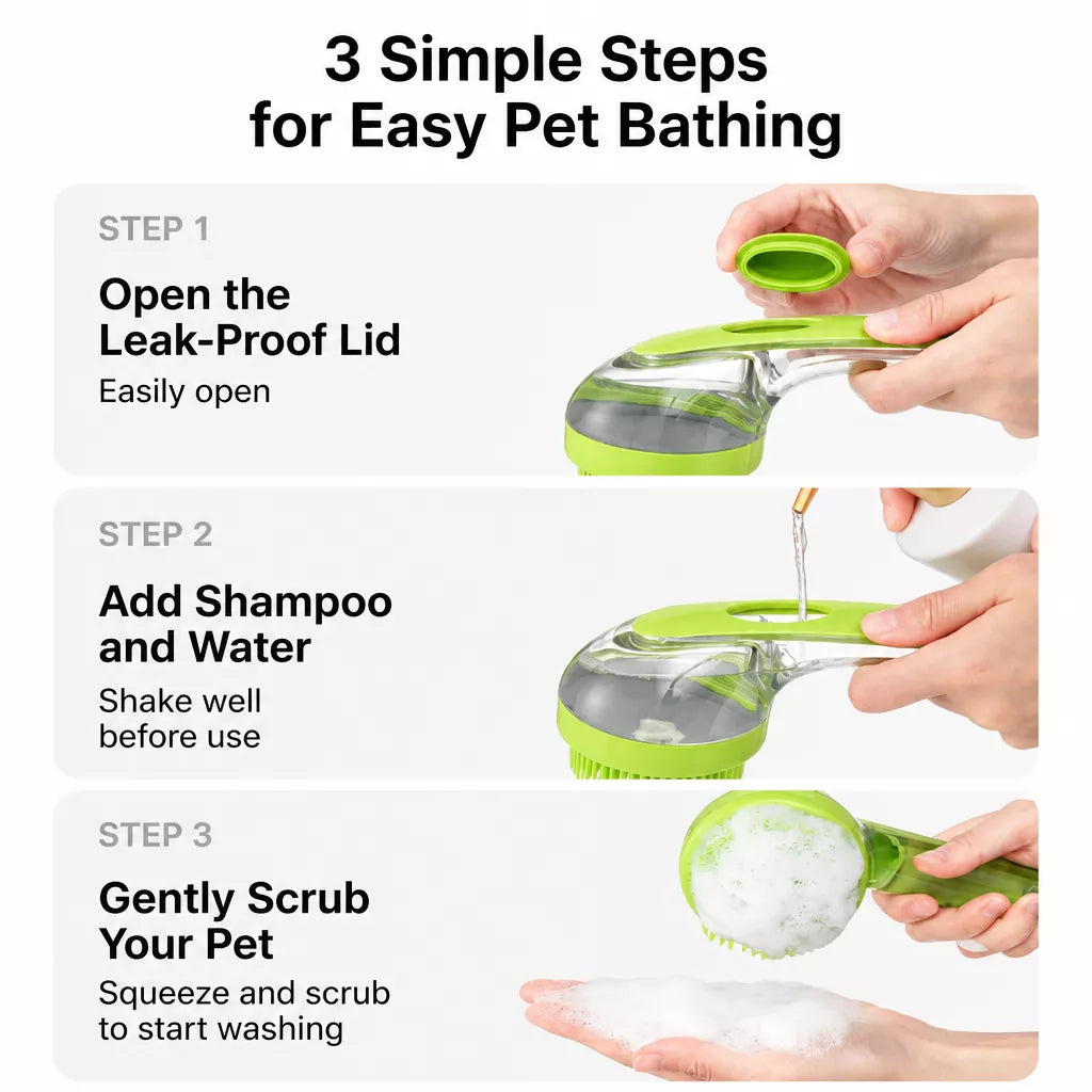 Dog & Cat Bath Brush