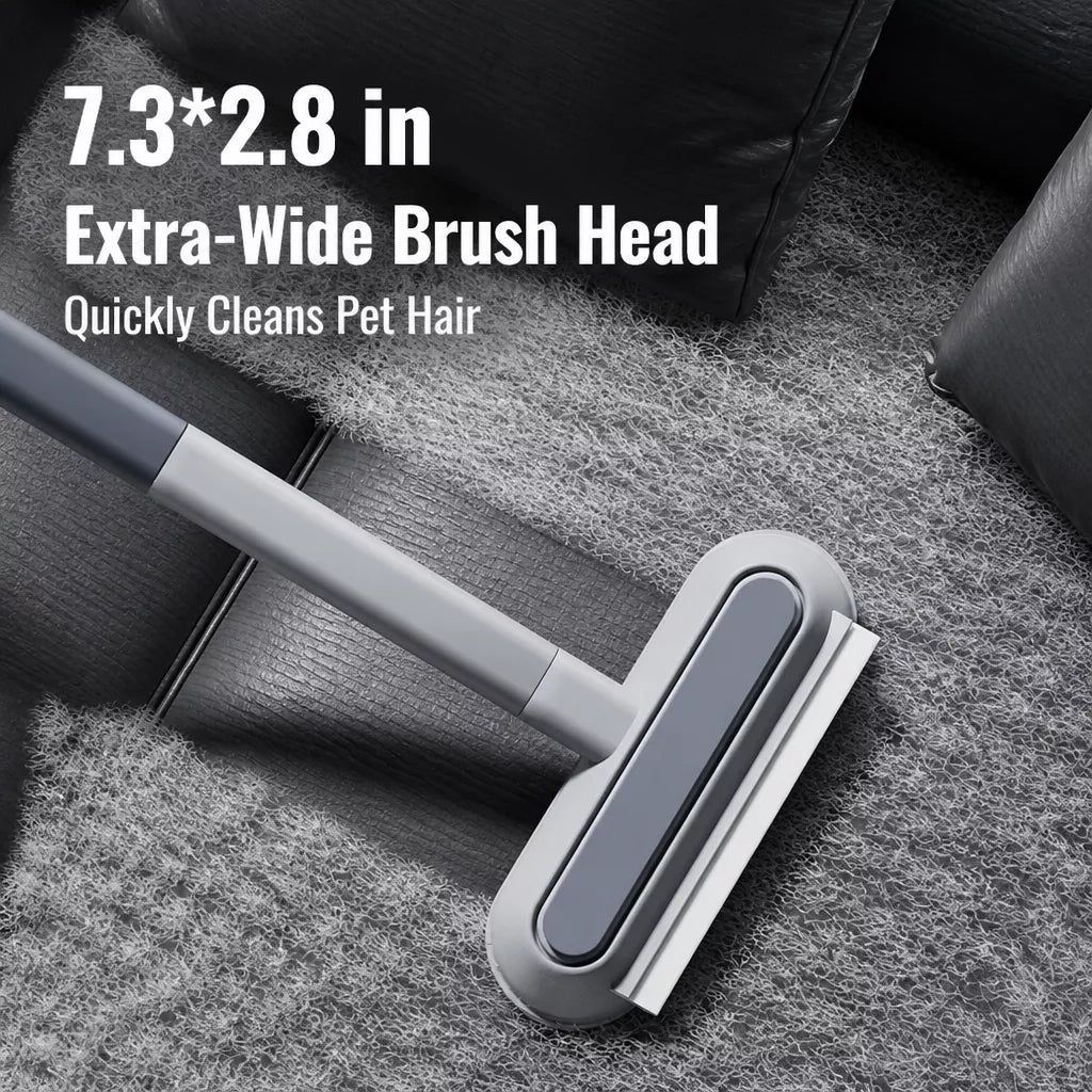 Long-Handle Pet Hair Removal Brush for Sofas and Bedding