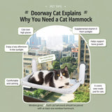 Cat Window Hammock with Suction Cup Mount