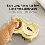Elevated Ceramic Pet Bowl Stand for Cats and Dogs