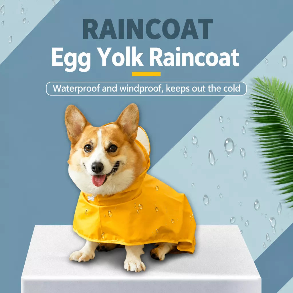 Four-Leg Dog Raincoat for Small to Medium Dogs