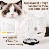 Clear Plastic Pet Recovery Cone for Cats