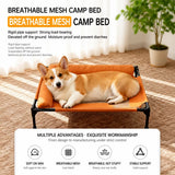 Raised Dog Cot Bed with Iron Frame