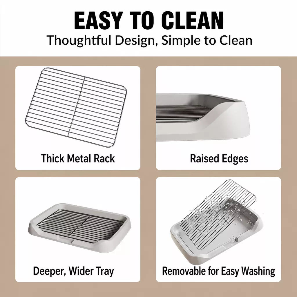 Plastic Dog Potty Training Tray
