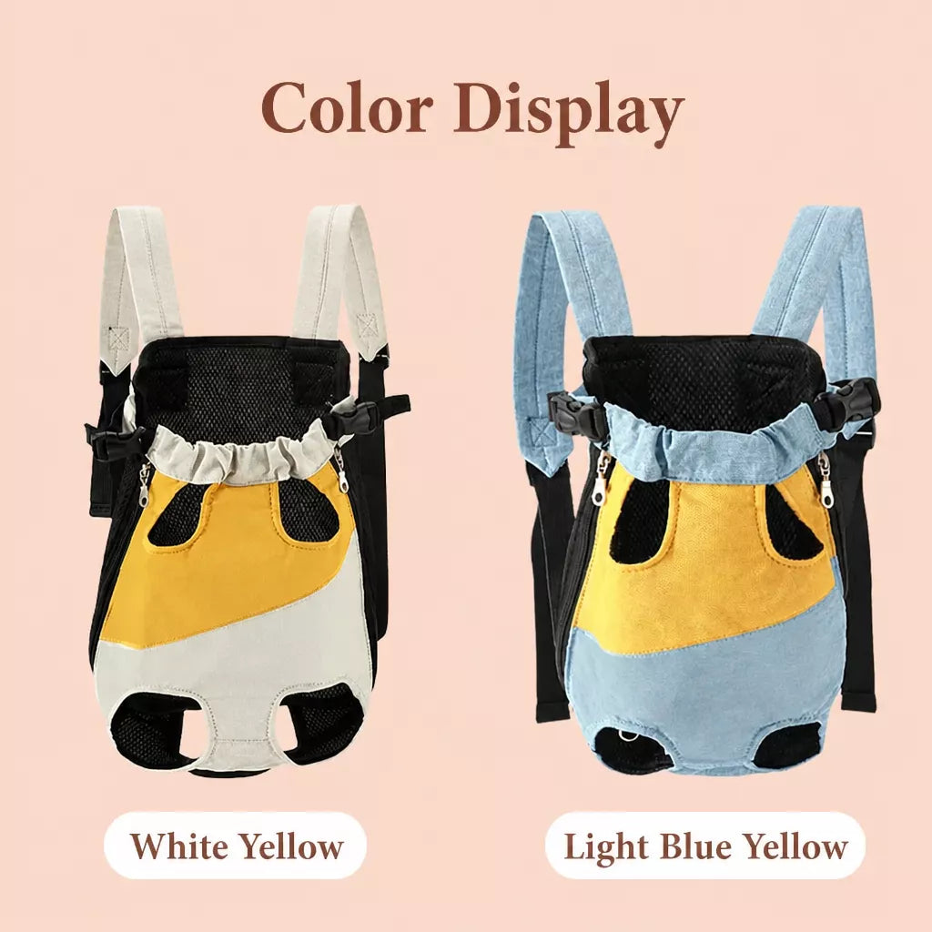 Front-Carry Pet Carrier Backpack for Small Dogs and Cats