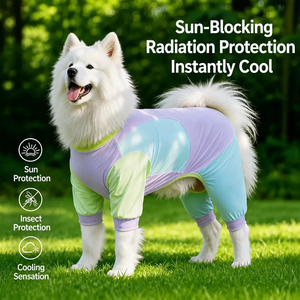 Lightweight Four-Leg Dog Shirt for Summer