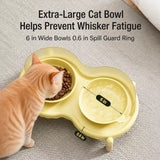 Elevated Ceramic Pet Bowl Set with a Double-Bowl Stand