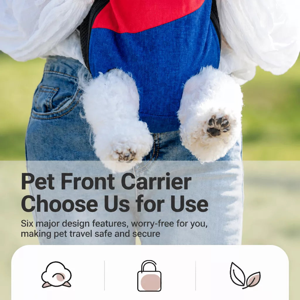 Front Carrier Backpack for Small Dogs and Cats