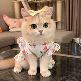 Lightweight Polyester Pet Dress for Cats and Small Dogs