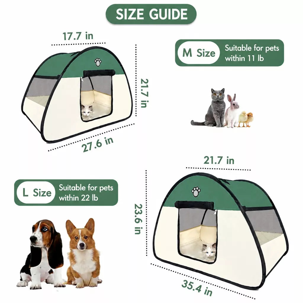Portable Foldable Pet Tent Bed for Cats and Small Dogs