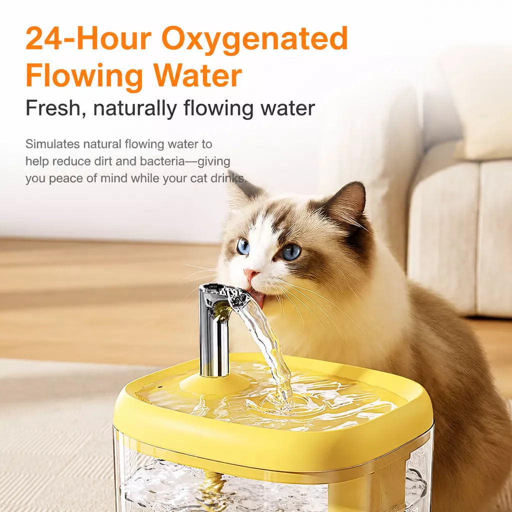 1.5L Automatic Pet Water Fountain with Filter for Cats & Dogs