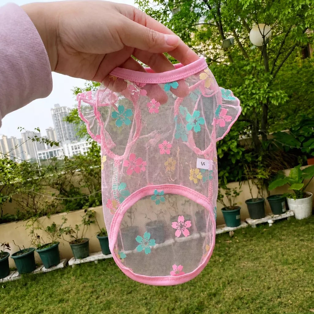 Daisy Mesh Pet Vest for Dogs and Cats