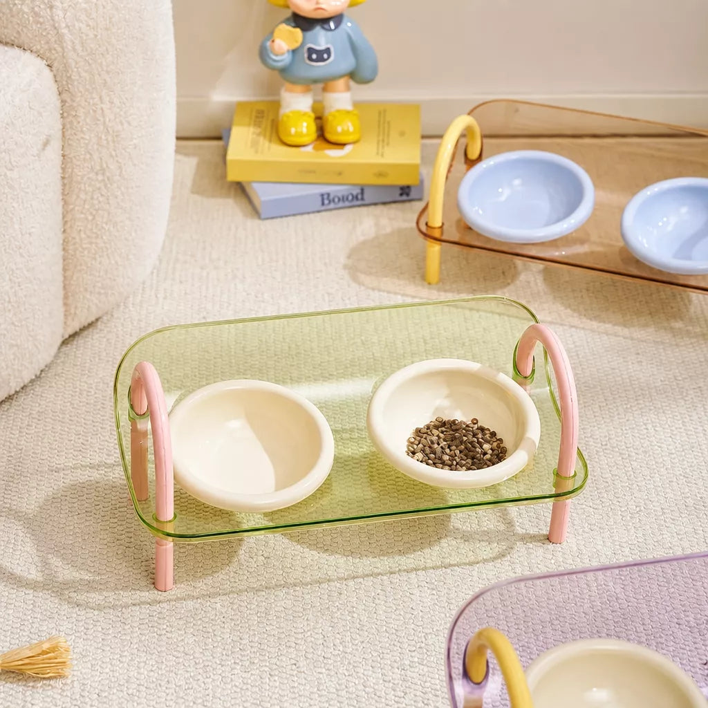 Pet Slow Feeder Bowl with Wide Opening