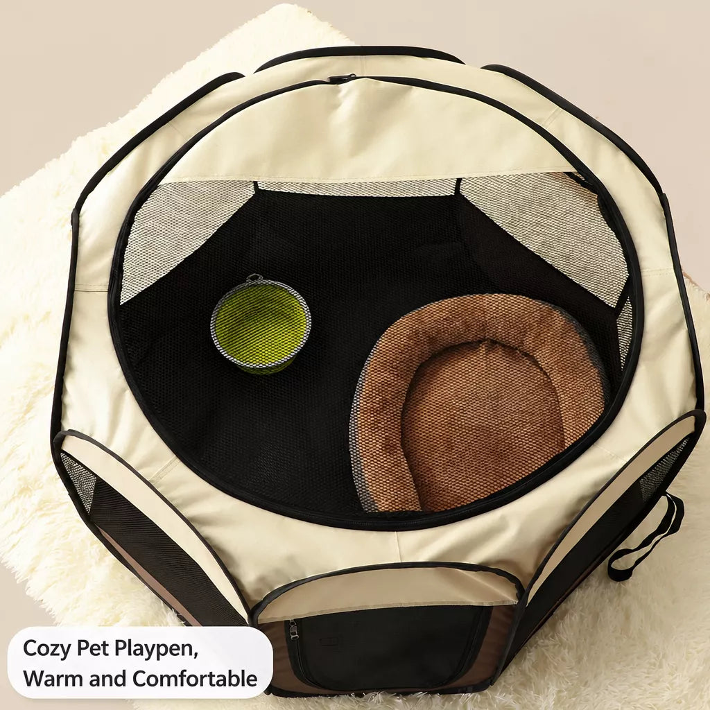 Foldable Octagonal Pet Tent for Cats & Dogs