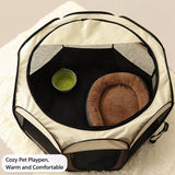 Foldable Octagonal Pet Tent for Cats & Dogs