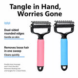 Pet Detangling and Deshedding Comb for Dogs and Cats