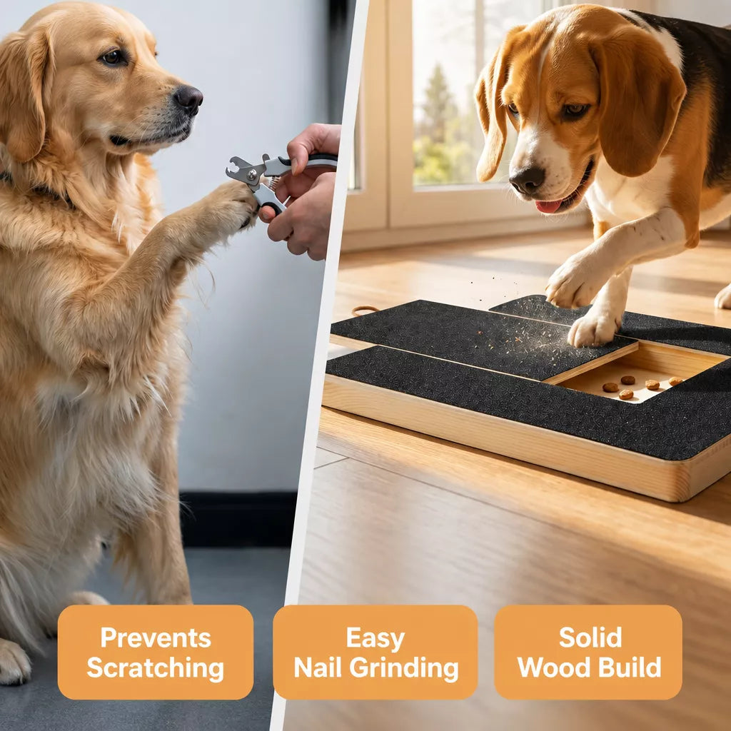 Solid Wood Dog Nail Scratch Board