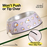 Tip-Resistant Stainless Steel Pet Bowl for Dogs and Cats