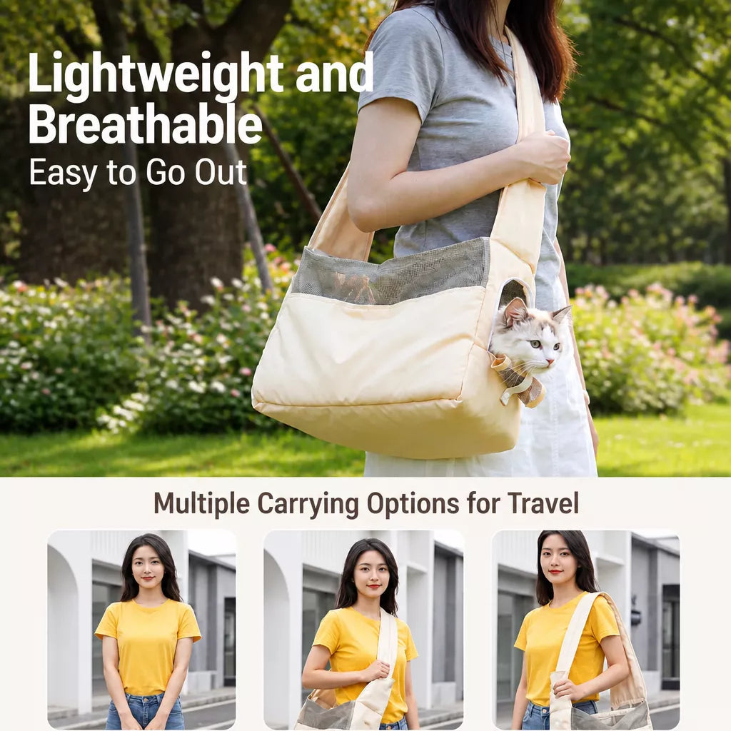 Pet Carrier Backpack & Shoulder Bag for Small Dogs and Cats