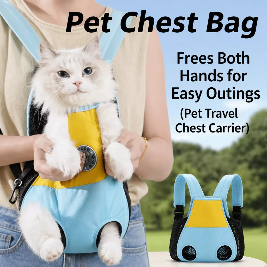 Breathable Pet Backpack Carrier for Cats and Small Dogs