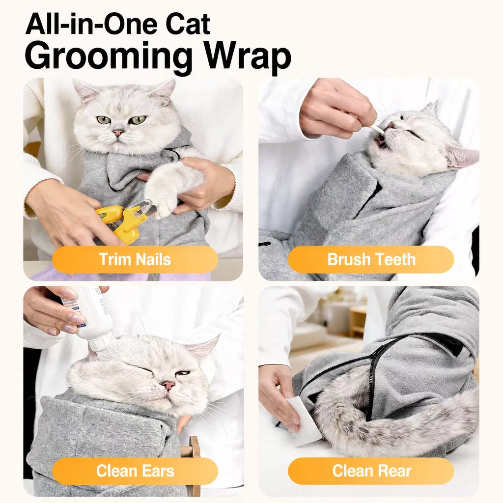 Pet Grooming Restraint Bag for Nail Trimming