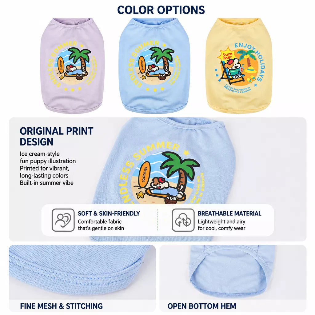 Summer Dog Vest for Small Breeds