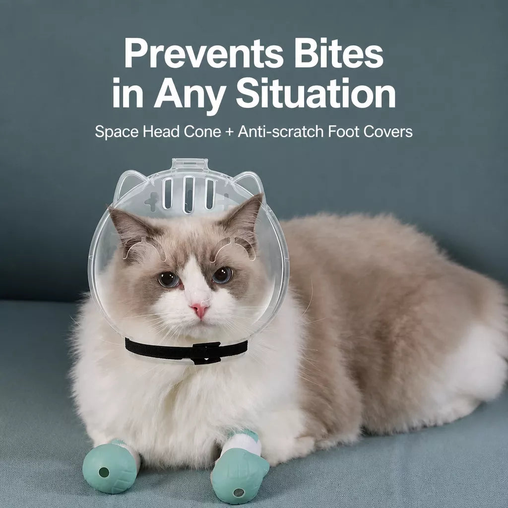 Pet Grooming Head Cover for Cats