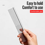Fine-Tooth Pet Grooming Comb for Long-Haired Cats and Dogs