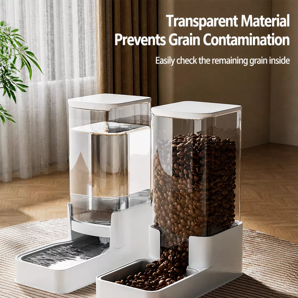 Elevated Dog & Cat Feeding Station with Water Dispenser