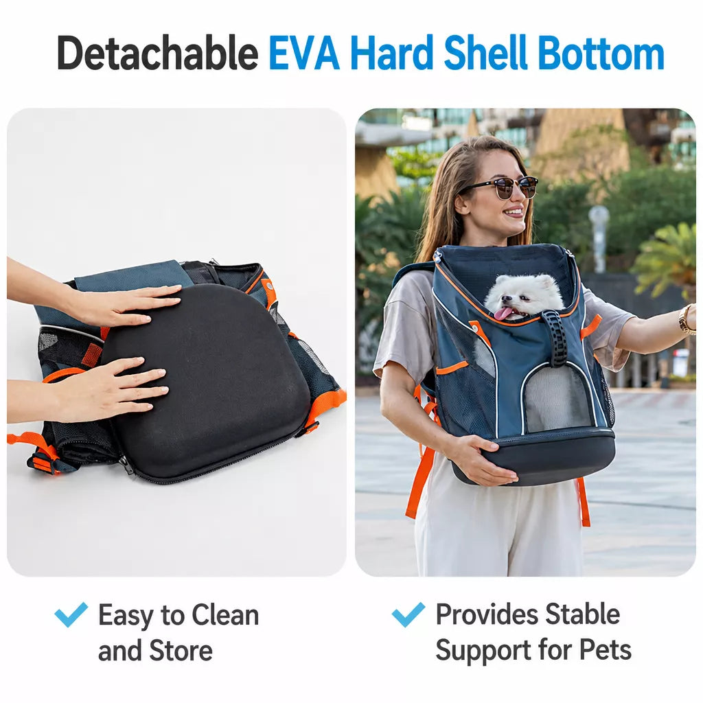 Portable Pet Backpack Carrier for Cats and Dogs