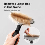 Detangling Rake Comb for Long-Haired Cats and Medium to Large Dogs