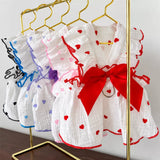 Lightweight Cotton Pet Dress for Small Dogs and Cats