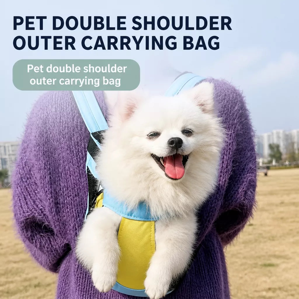 Front-Carry Pet Carrier Backpack for Small Dogs and Cats