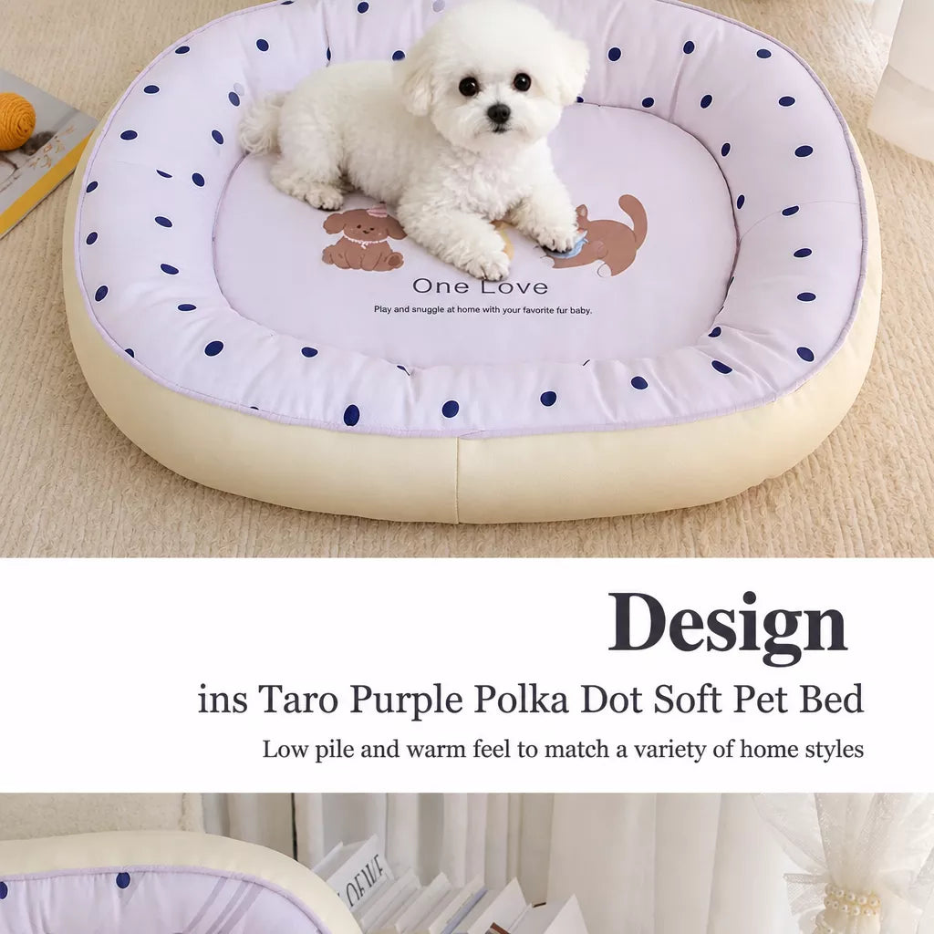 All-Season Washable Pet Bed for Small Dogs & Cats