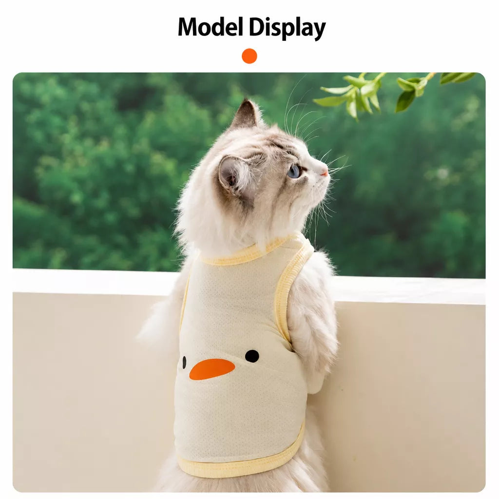 Polyester Sleeveless Vest for Cats