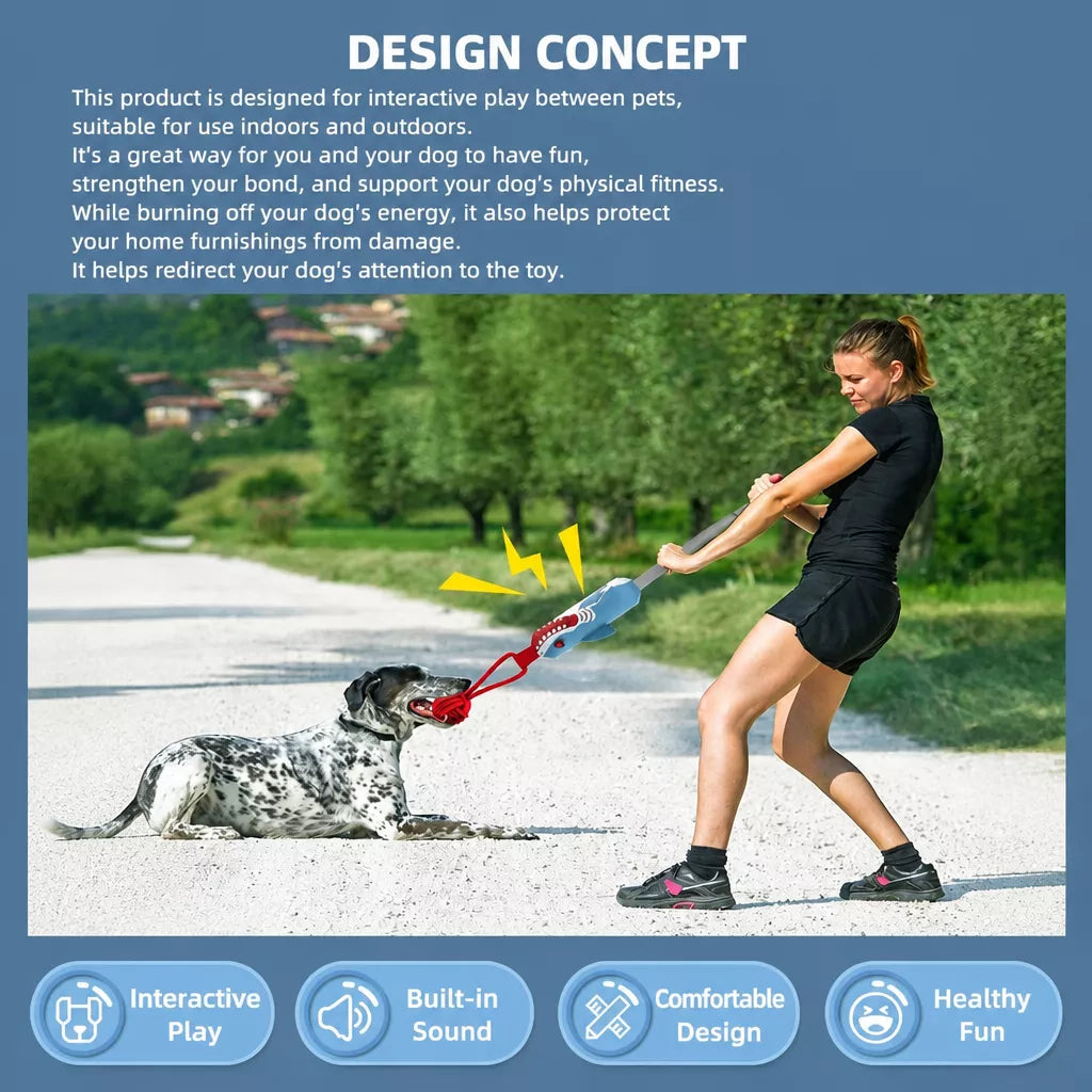 Interactive Dog Toys for Tug-of-War and Solo Play