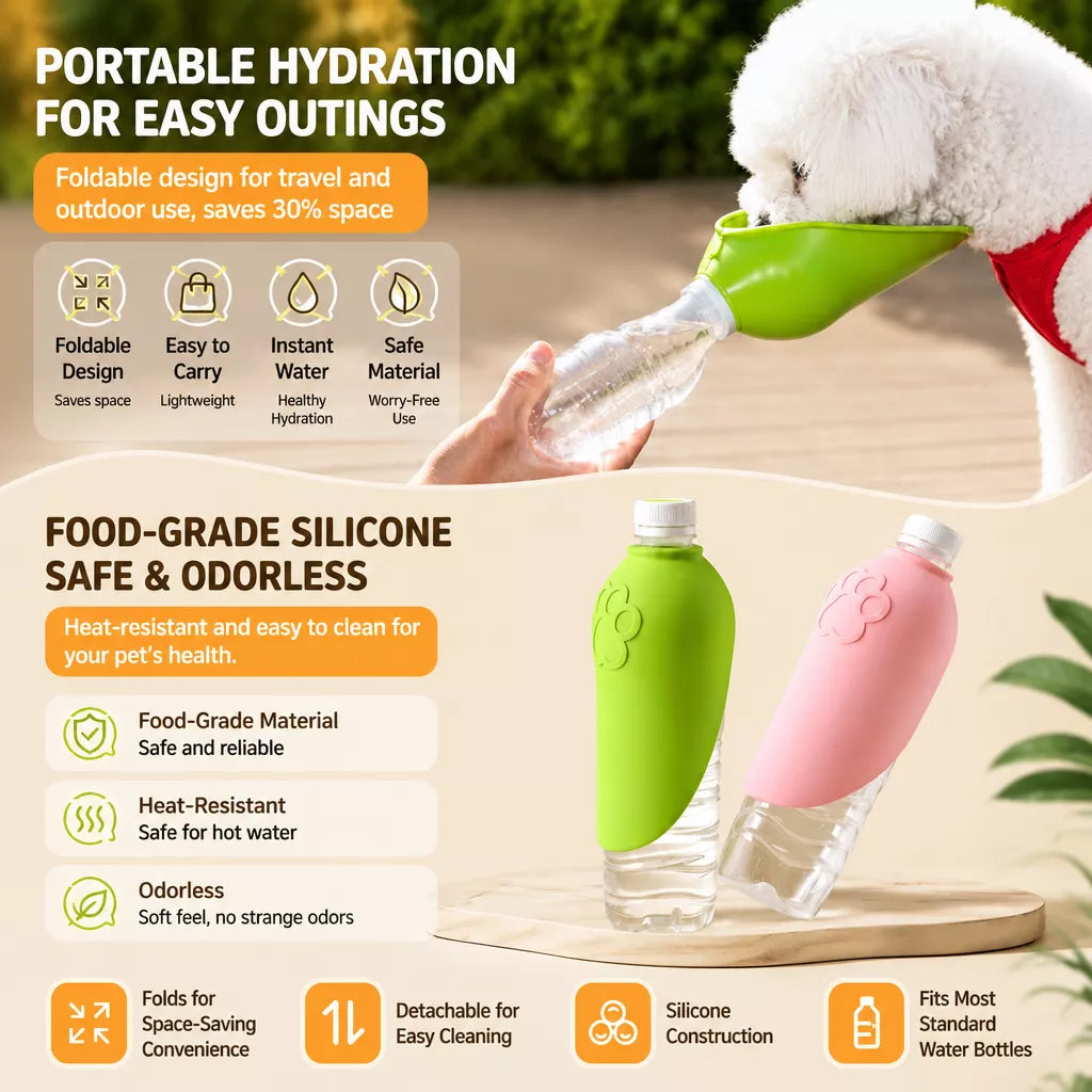 Foldable Portable Pet Water Bottle