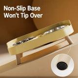 Stainless Steel Dog Bowl with Plastic Stand for Small Dogs