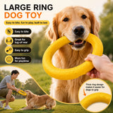 Silicone Dog Ring Toy for Fetch and Tug Play