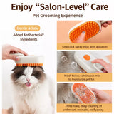 Rechargeable Spray Grooming Brush for Cats and Dogs