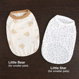 Lightweight Star Print Pet Vest for Small Dogs and Cats